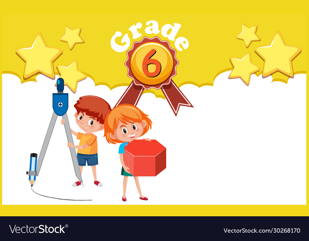 Background design template with children from