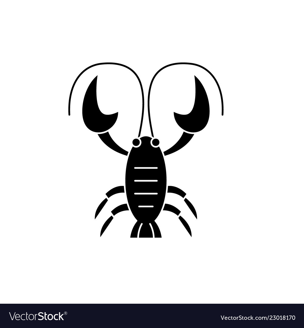 Cancer Zodiac Sign Black Icon Sign On Royalty Free Vector