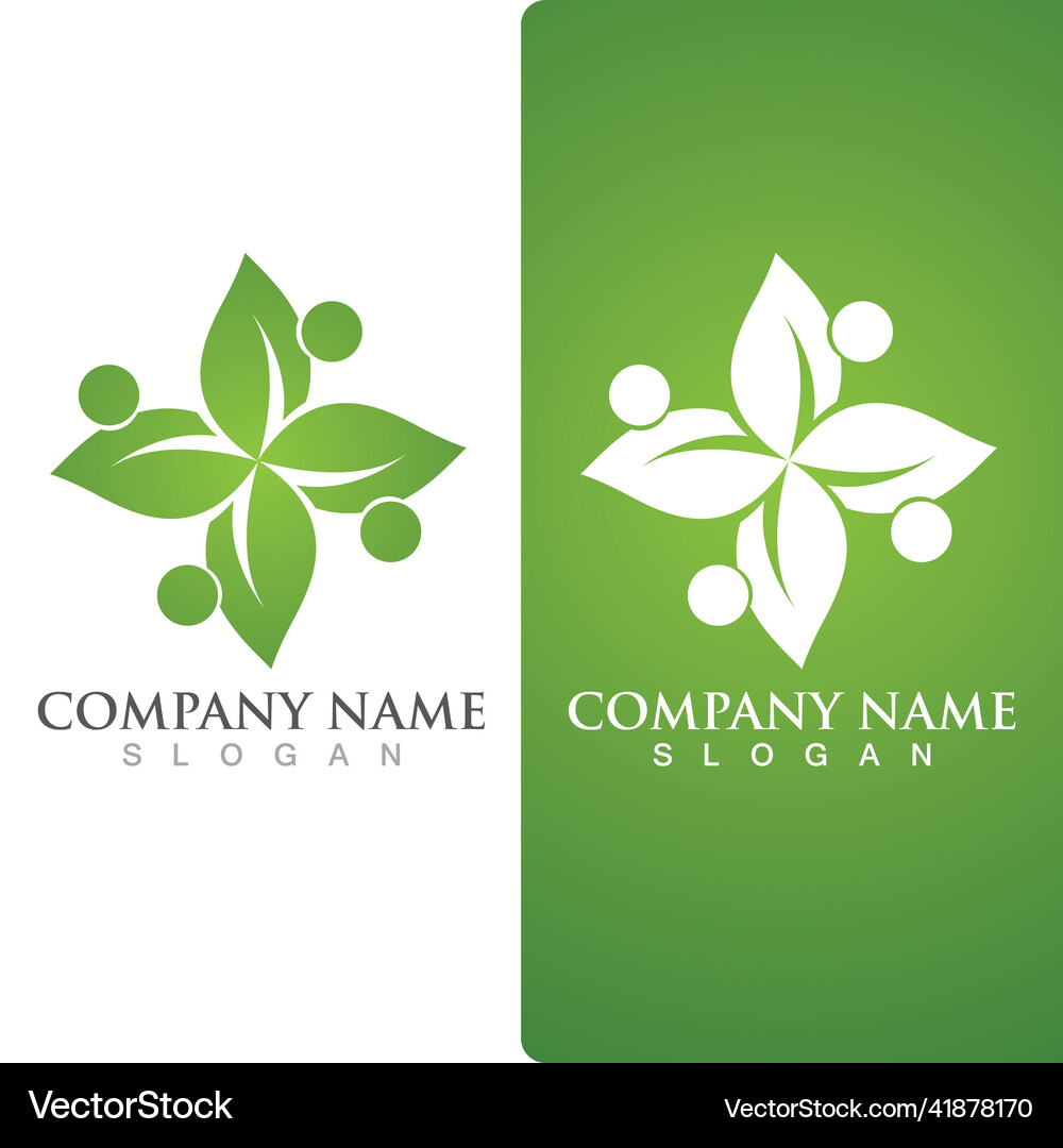 Community group logo network and social icon Vector Image