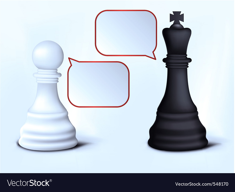 King and pawns Royalty Free Vector Image - VectorStock