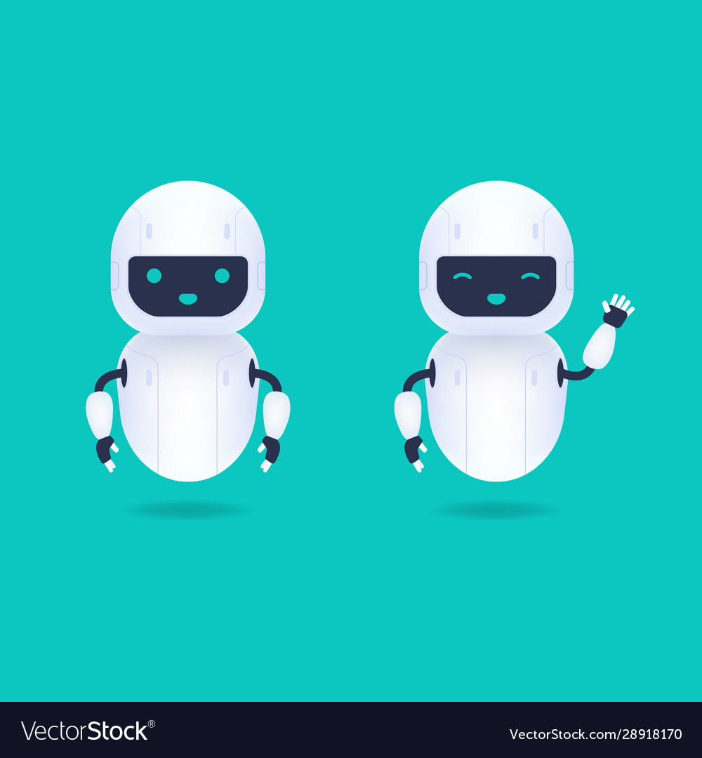 Friendly Android Robot Character