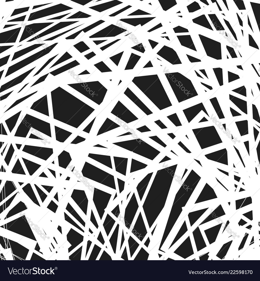 Geometric s with random edgy irregular lines vector image Geometric s with random edgy irregular lines