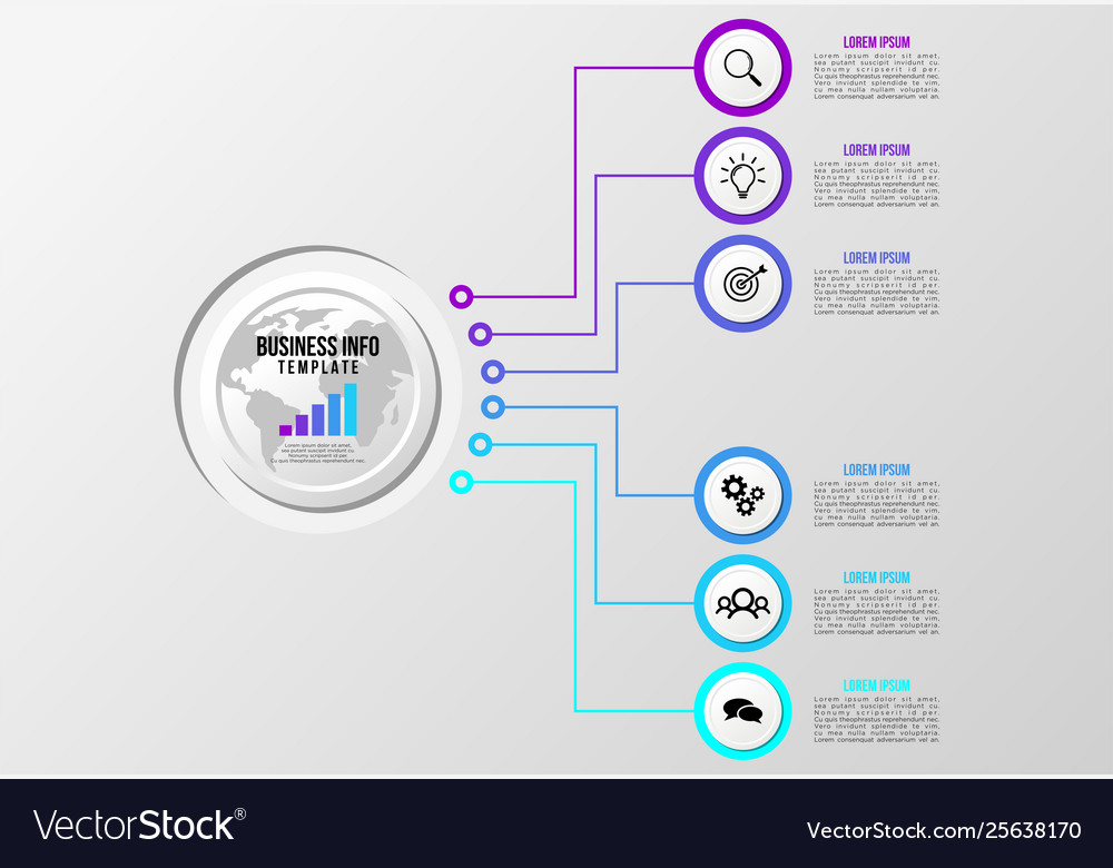 Infographic design template with options steps