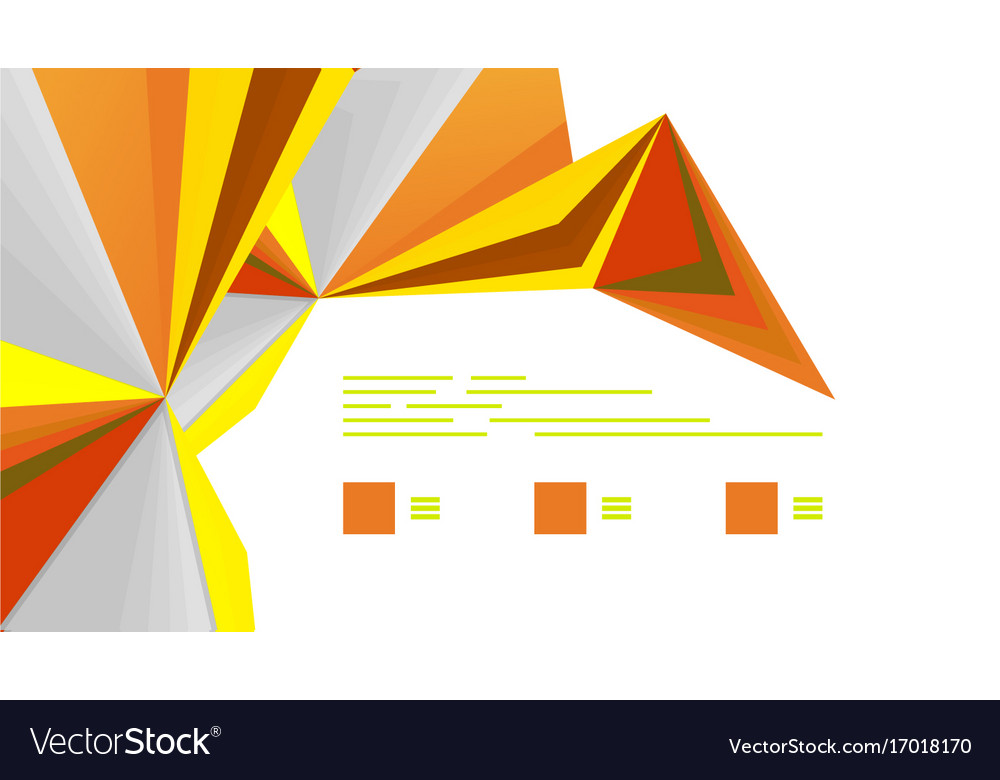 Modern triangle presentation template
