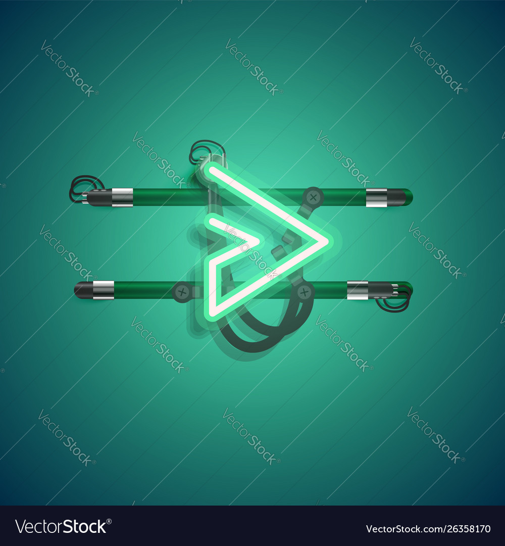 Realistic neon character with wires and console vector image Realistic neon character with wires and console