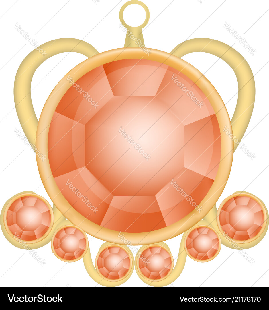 Ruby Stone Red Vector Red ruby gemstone mockup realistic style Vector Image
