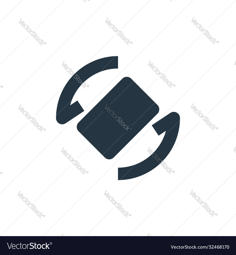 Rotate icon editable stroke linear vector image Rotate icon editable stroke linear