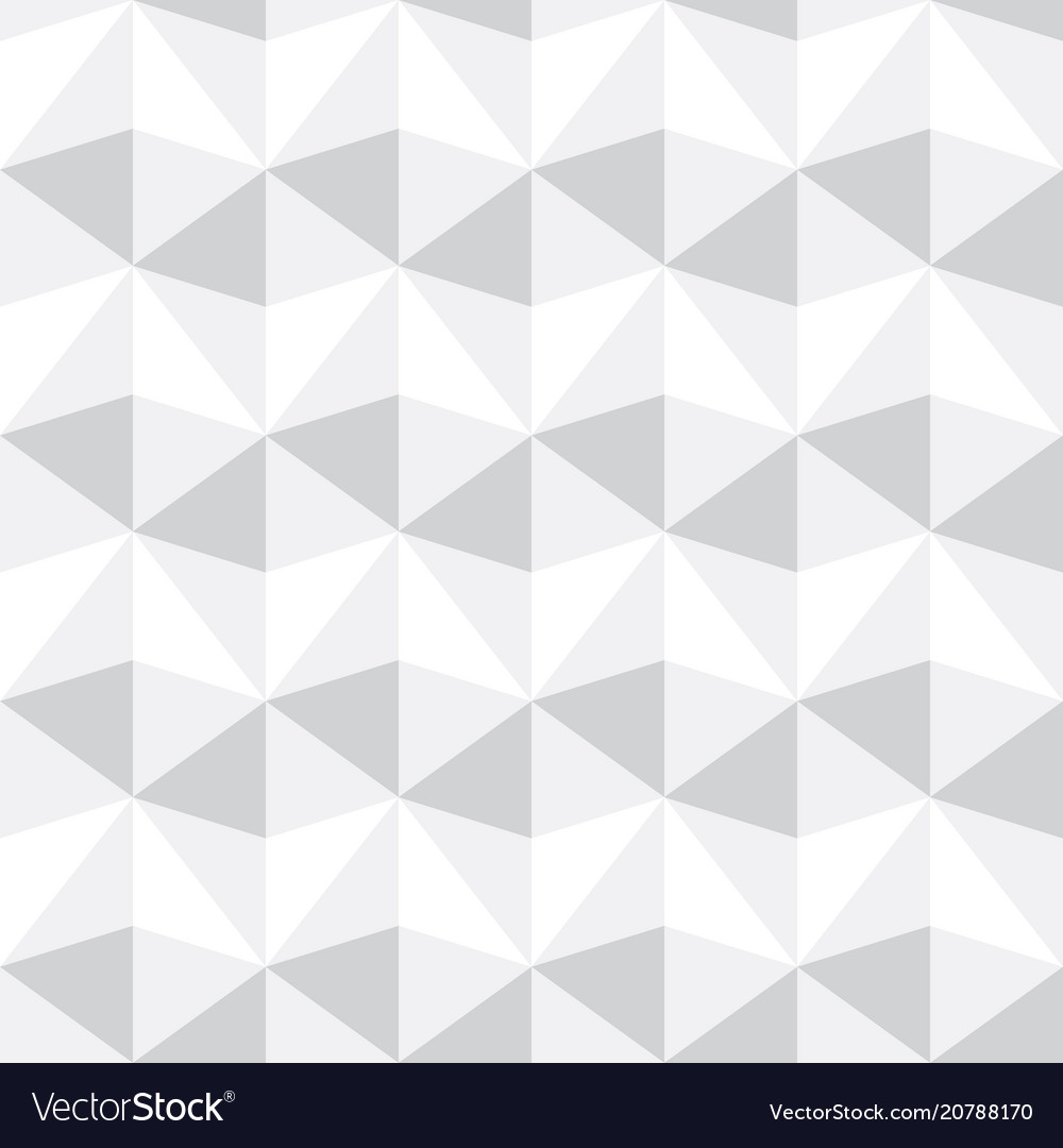 Seamless abstract gray and white triangle pattern Vector Image