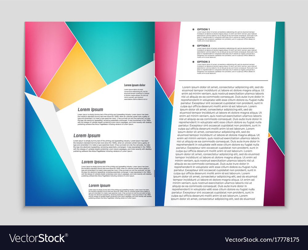Abstract layout background set for art