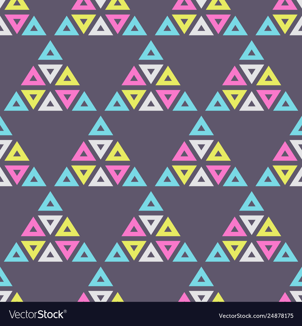 Abstract seamless pattern triangles vector image Abstract seamless pattern triangles