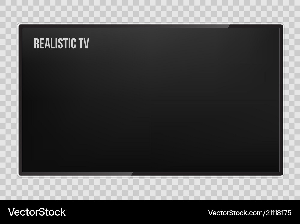 Creative of realistic tv Royalty Free Vector Image