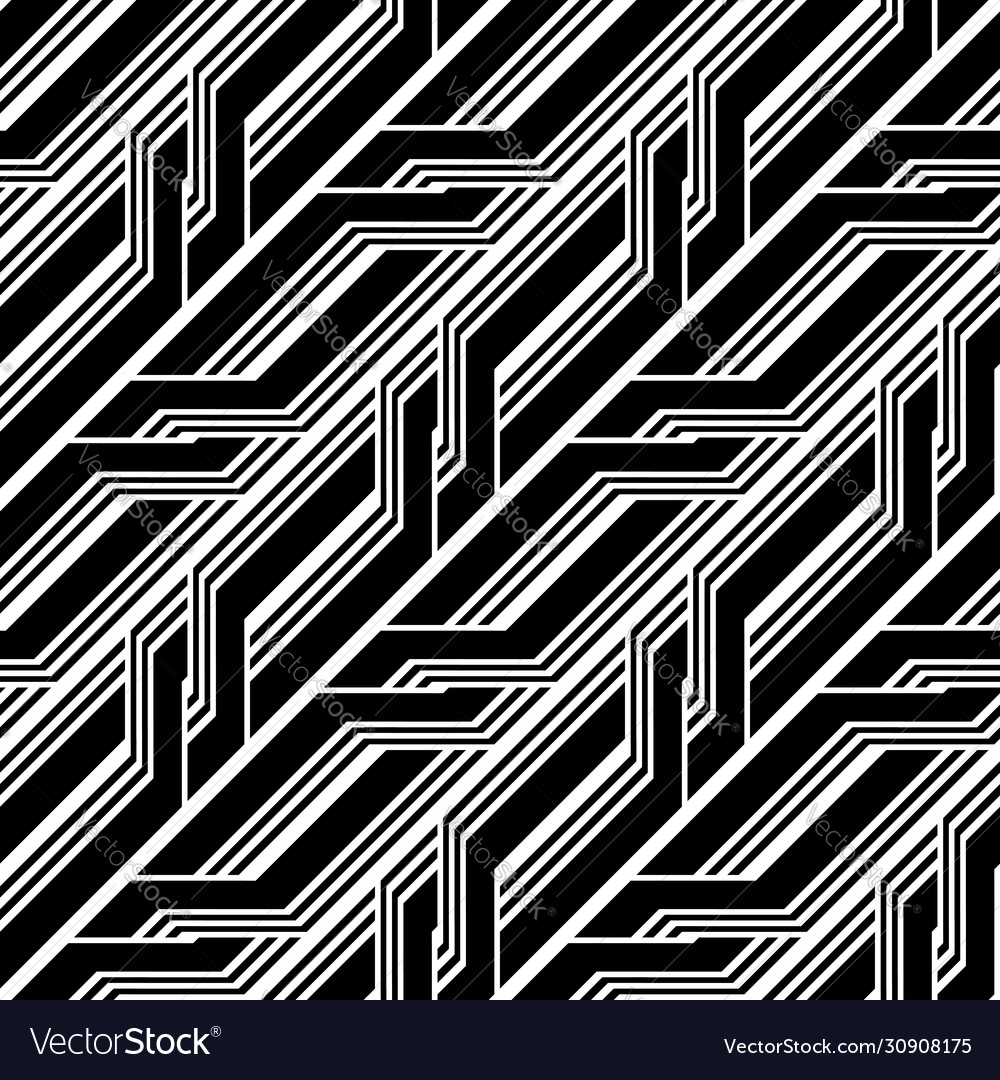 Design seamless monochrome zigzag pattern