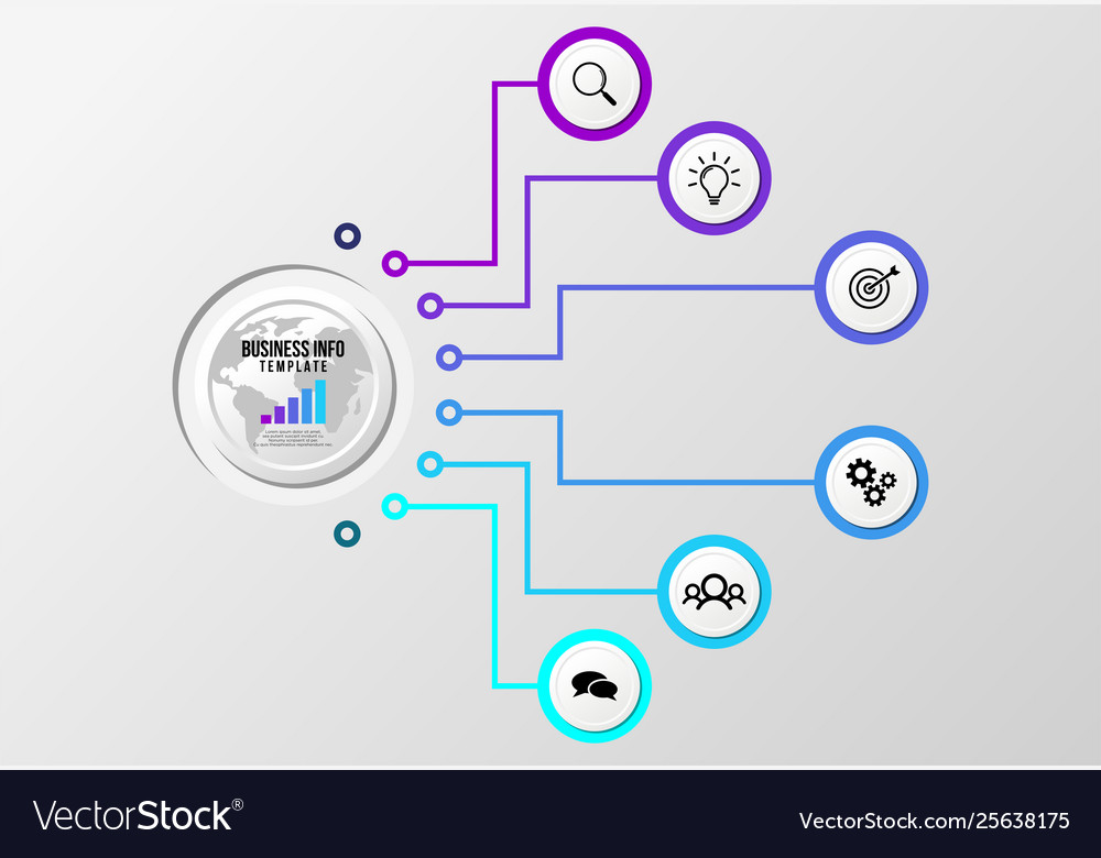 Infographic design template with options steps