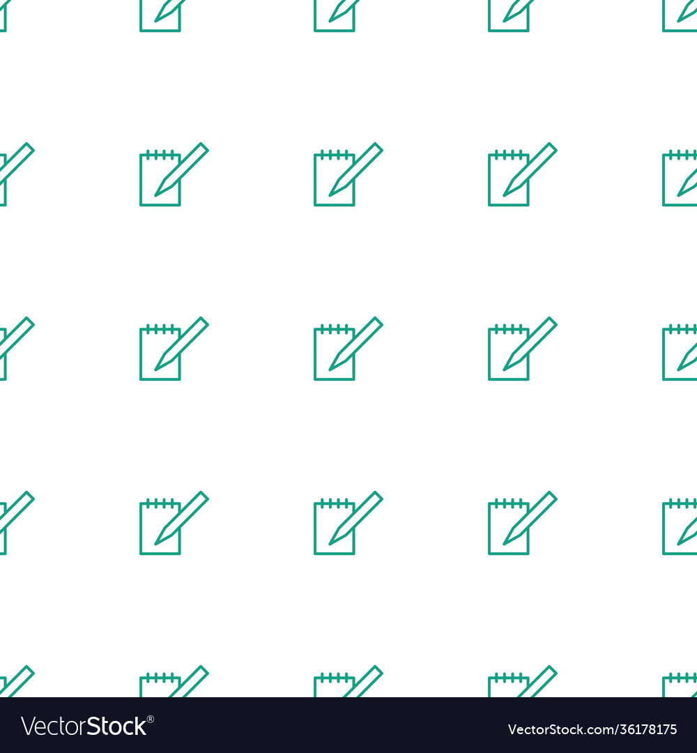 Notebook icon pattern seamless white background