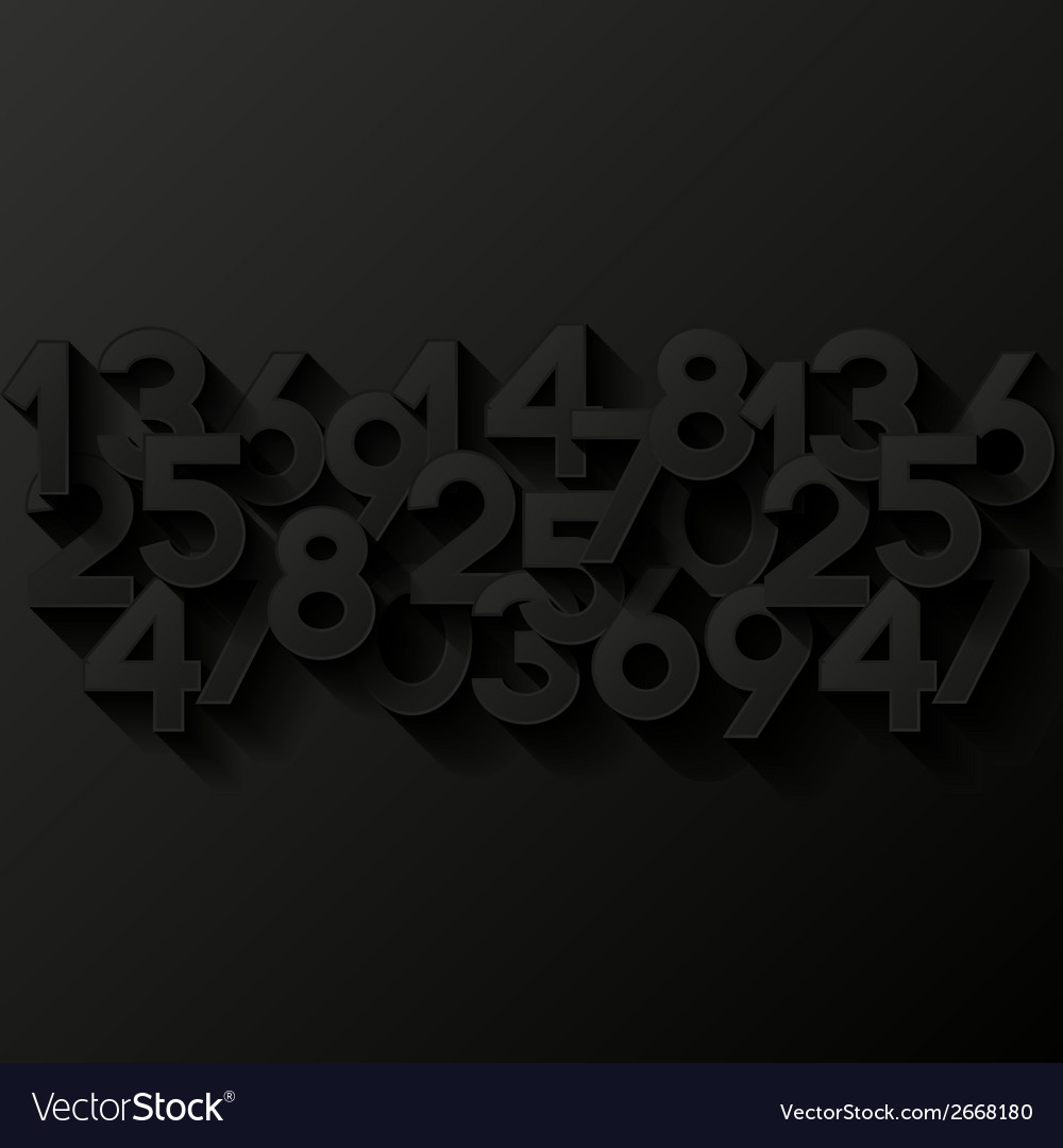 Abstract background with numbers