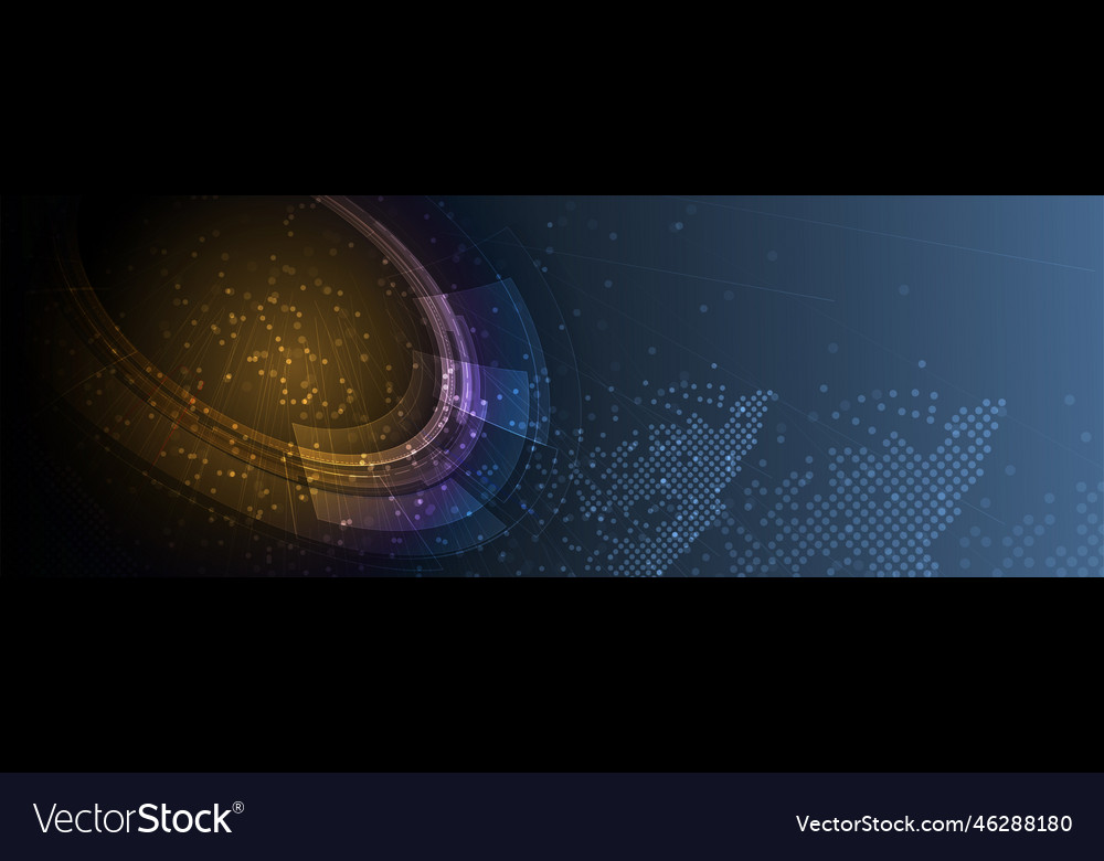 Abstract futuristic fade computer technology vector image Abstract futuristic fade computer technology