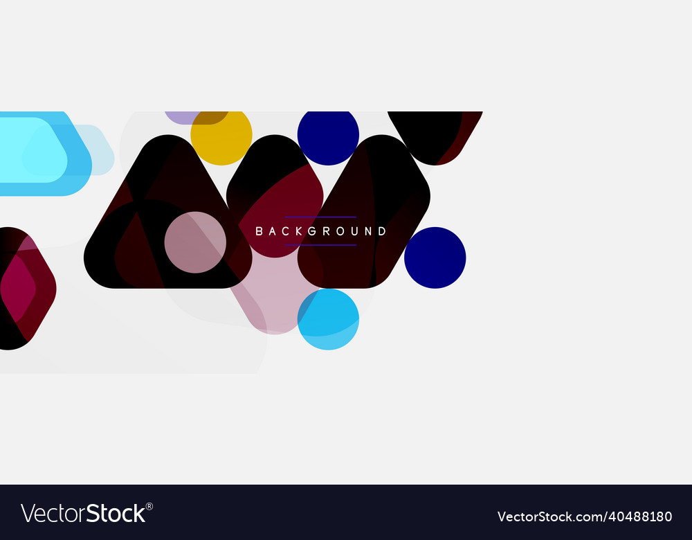Abstract round geometric shapes and circles Vector Image