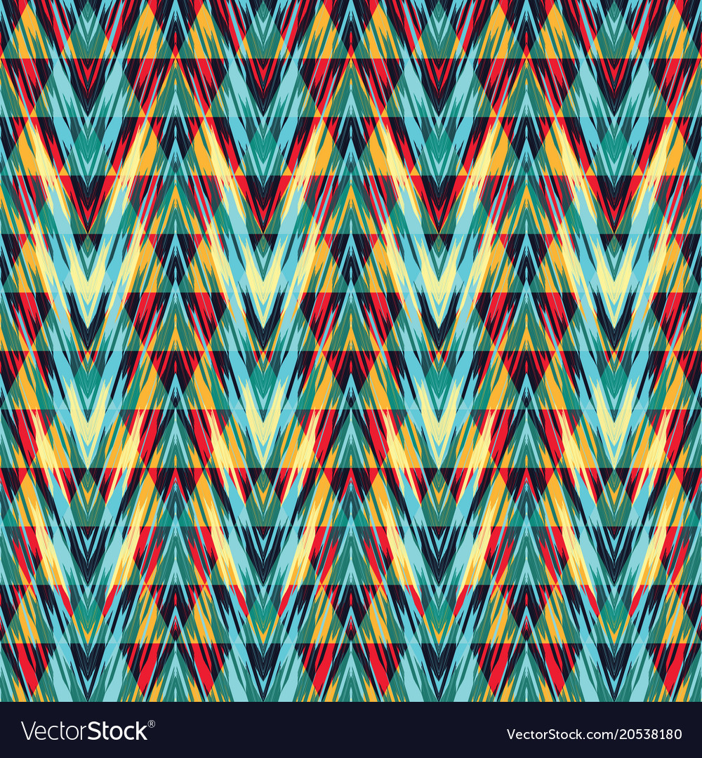 Abstract seamless pattern with geometric elements