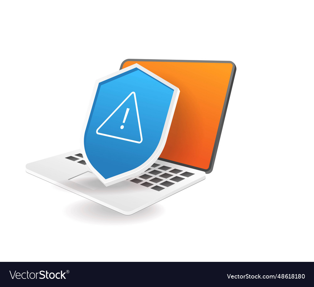 Computer security management vector image Computer security management