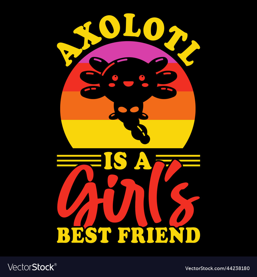 Funny axolotl retro vintage t-shirt design