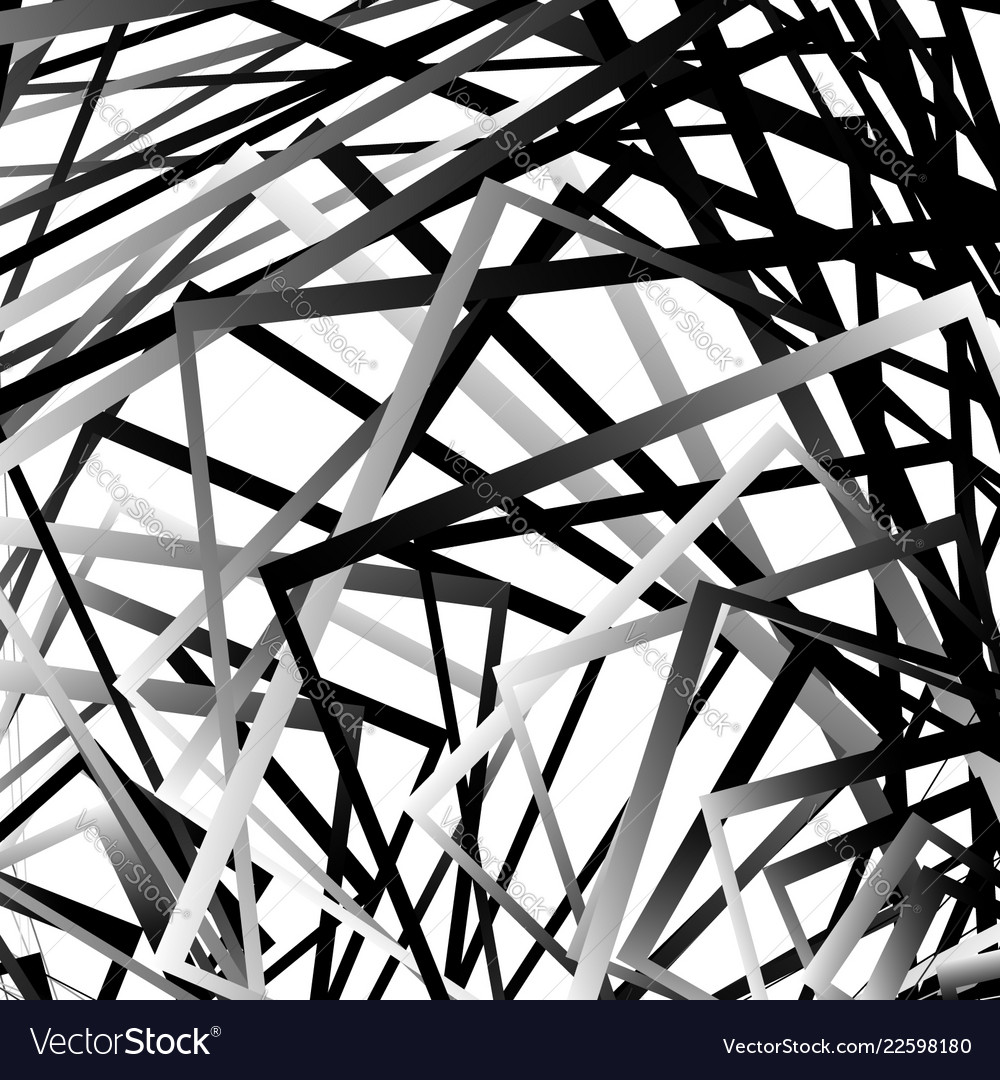 Geometric s with random edgy irregular lines vector image Geometric s with random edgy irregular lines