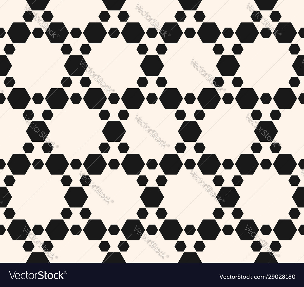 Geometric seamless pattern with hexagonal grid vector image Geometric seamless pattern with hexagonal grid
