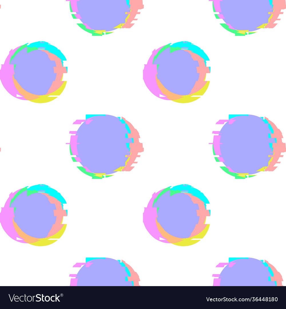 Glitch noise distortion seamless pattern Vector Image Glitch noise distortion seamless pattern