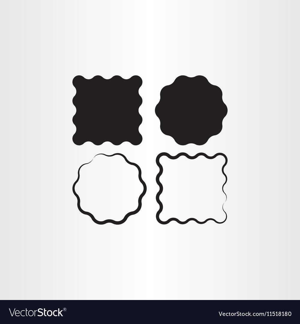 Label frame black background set