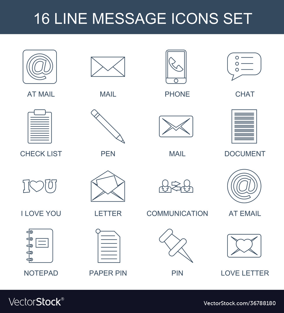 Message icons
