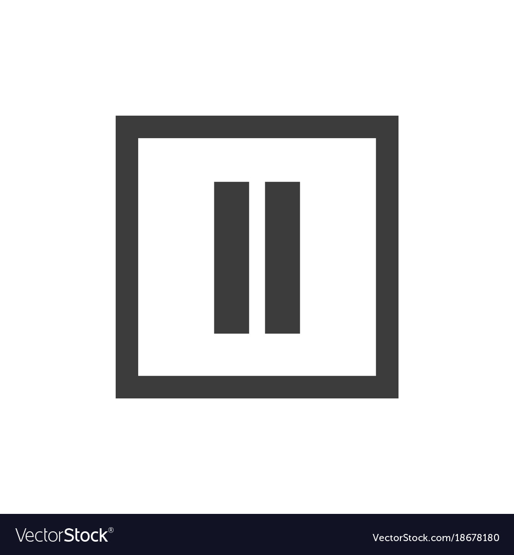Simple common pause icon
