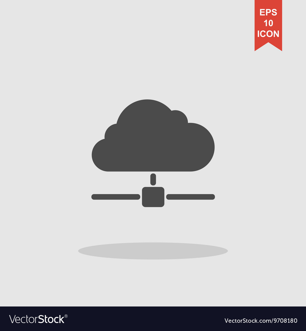 Universal icon on the cloud computing