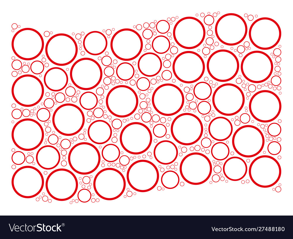 Waving red flag pattern pharmacy icons