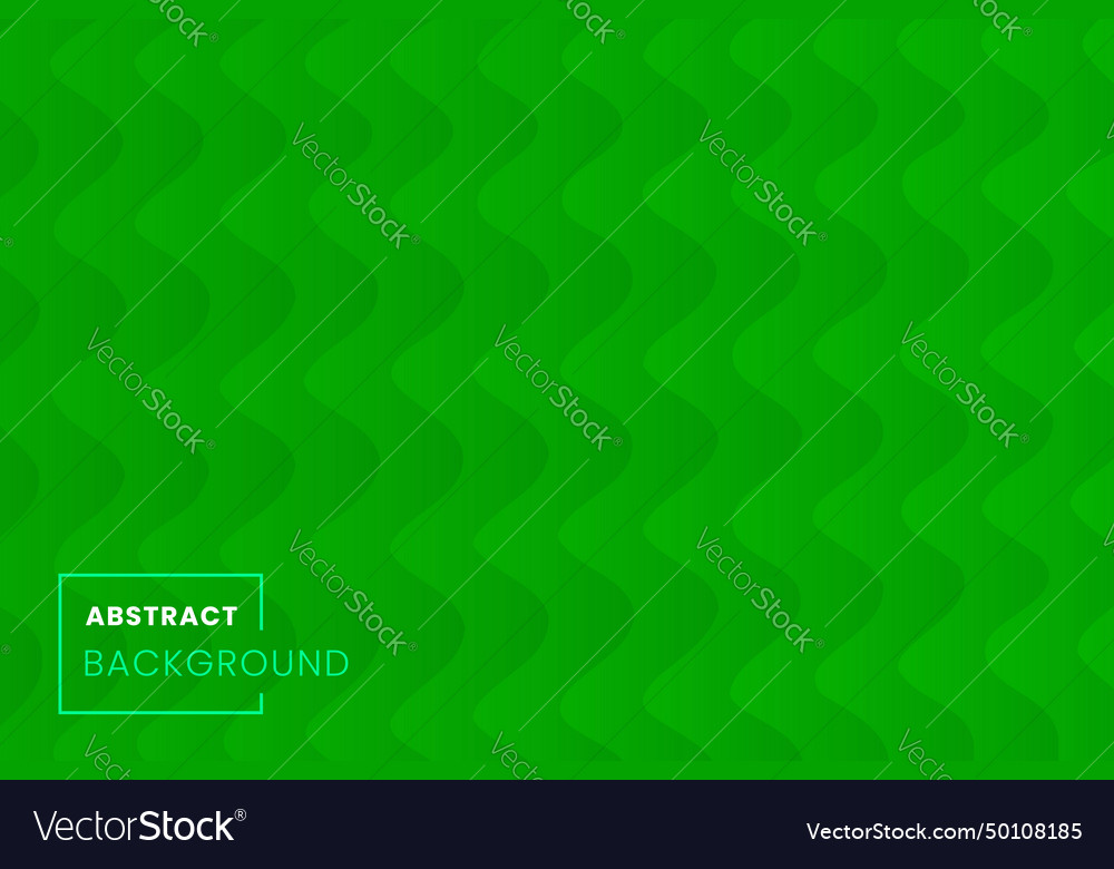 Abstract background of wavy lines in green color