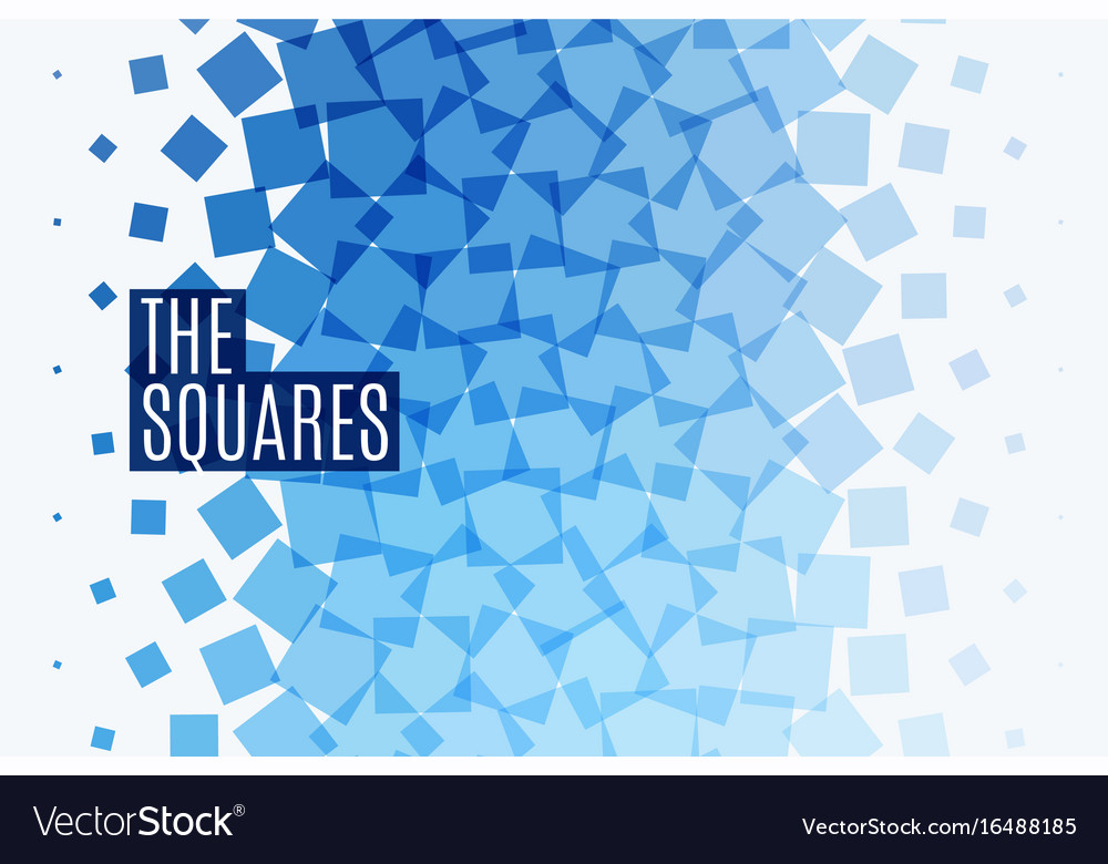 Abstract Blue Square Pattern