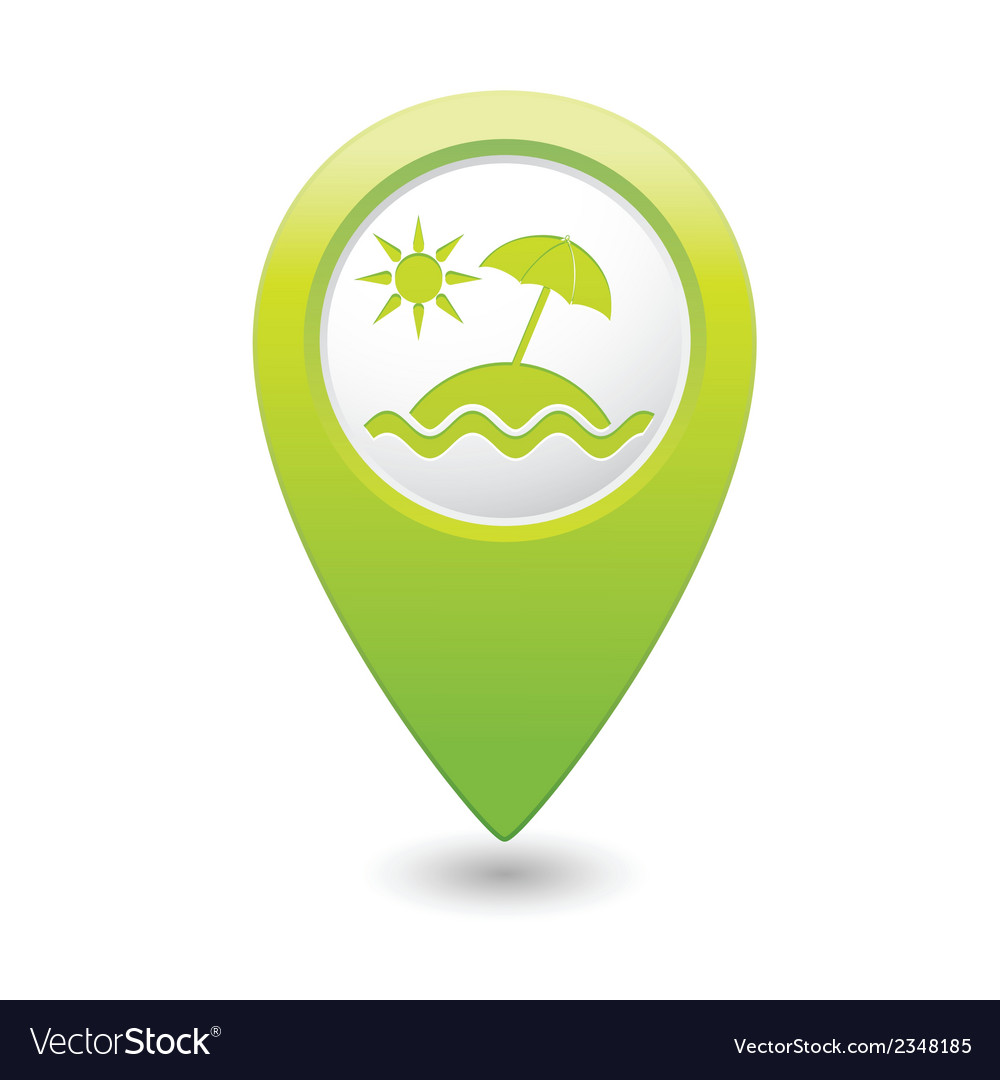 Baech symbol green map pointer