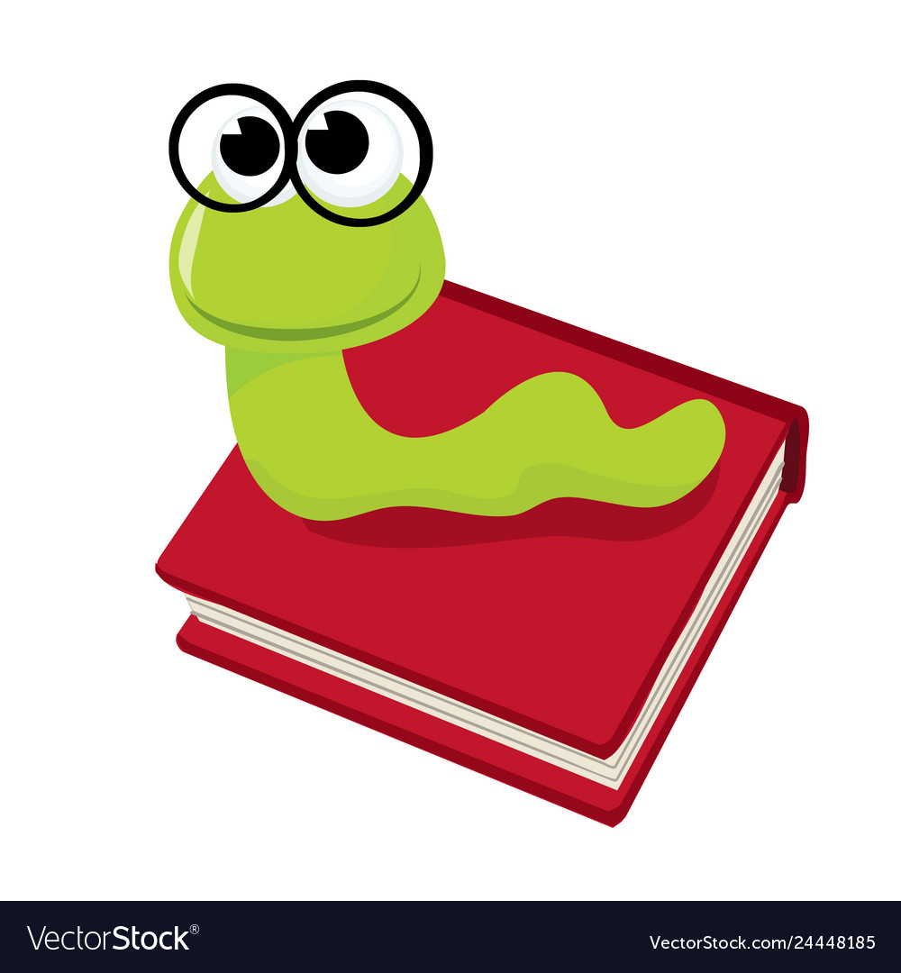 Download Bookworm Royalty Free Vector Image - VectorStock