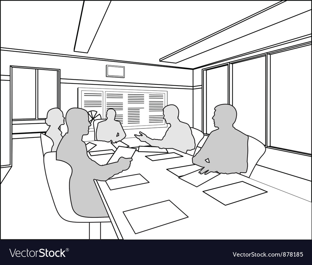 Business Meeting Silhouette