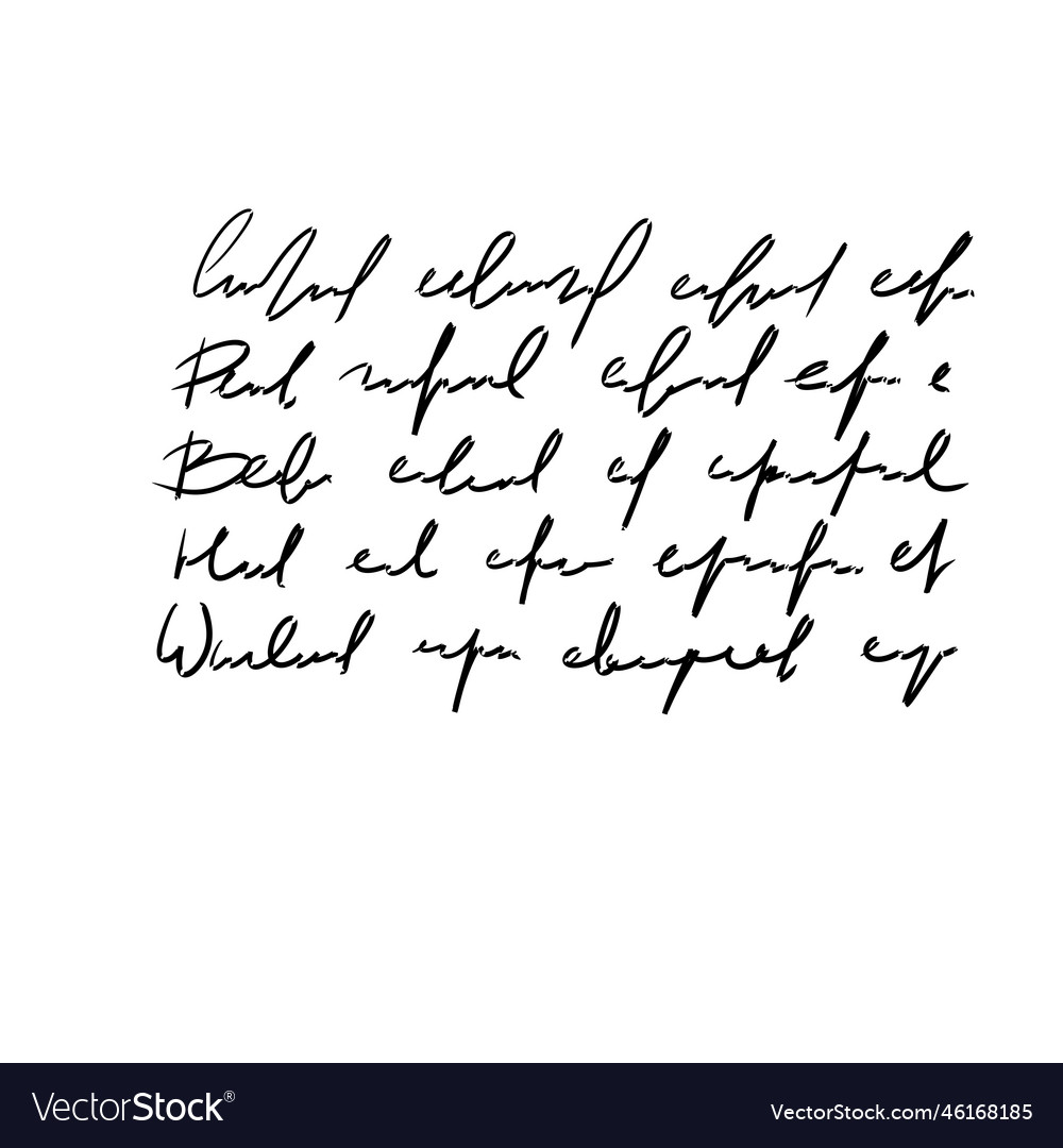 Handwritten unreadable text