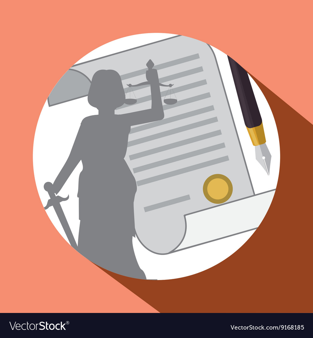 Law design justice icon grey background