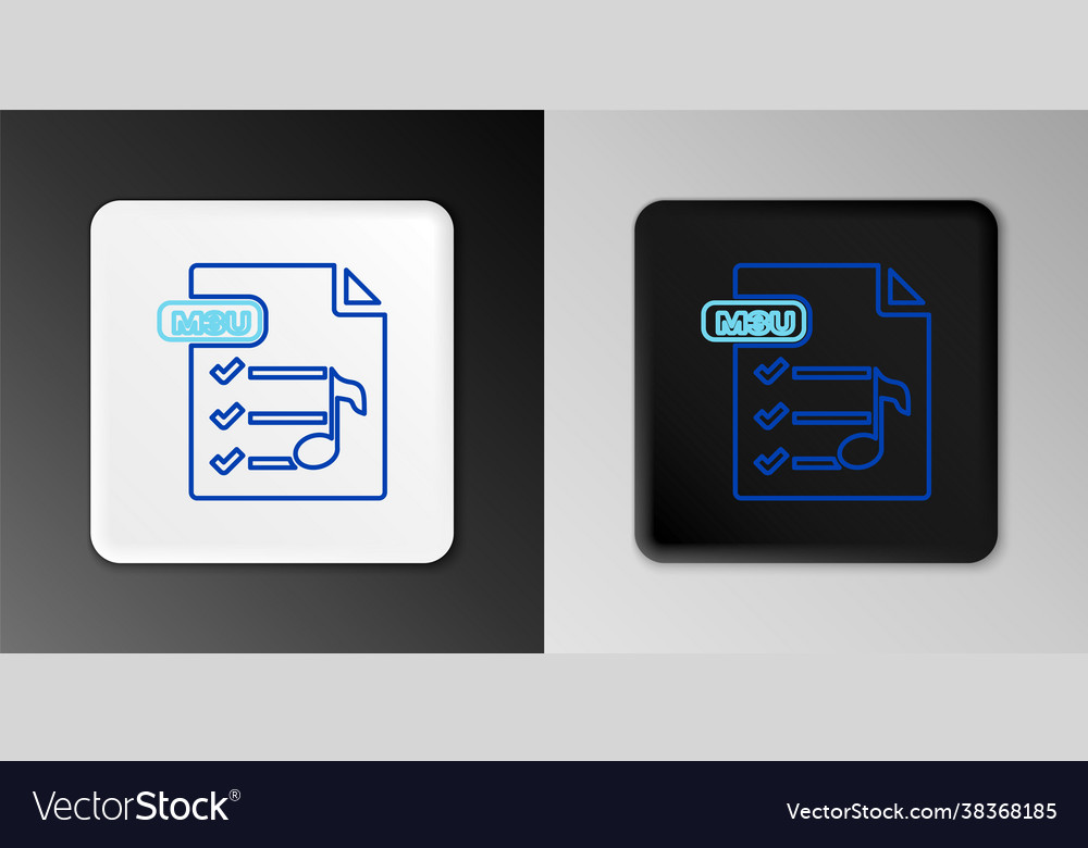 Line m3u file document download button icon Vector Image Line m3u file document download button icon