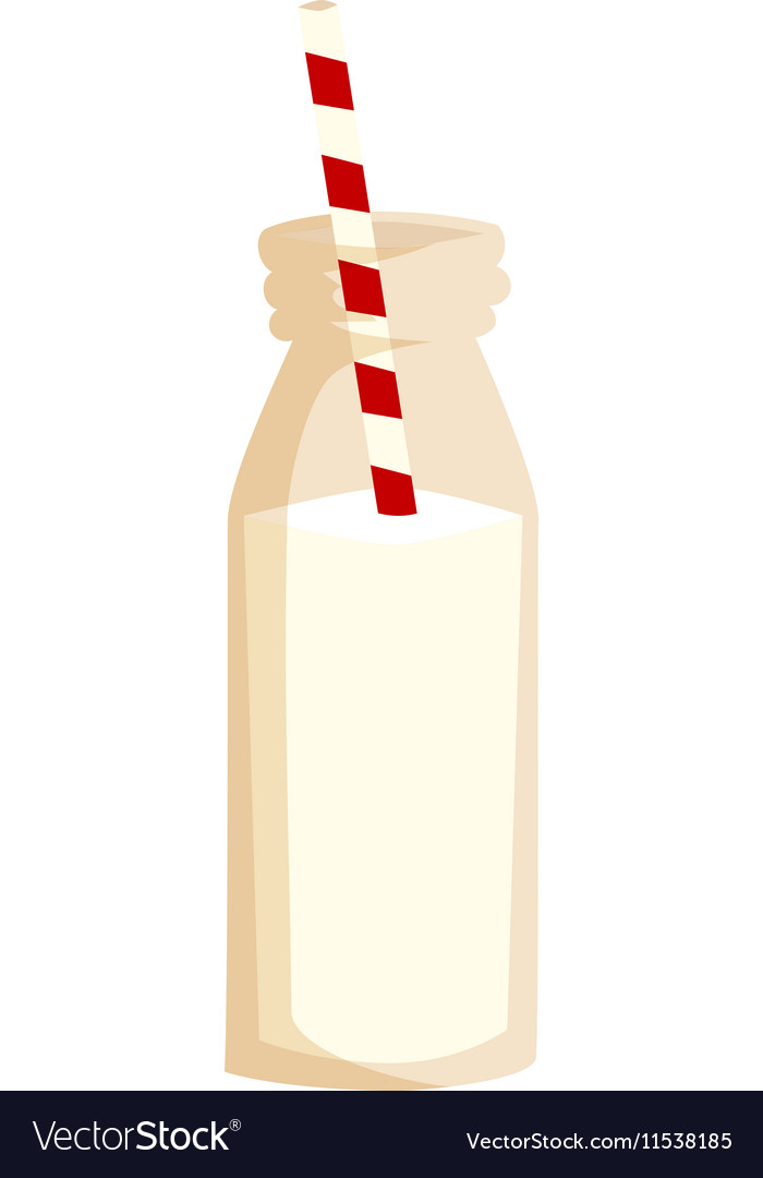 Milk shake Royalty Free Vector Image - VectorStock