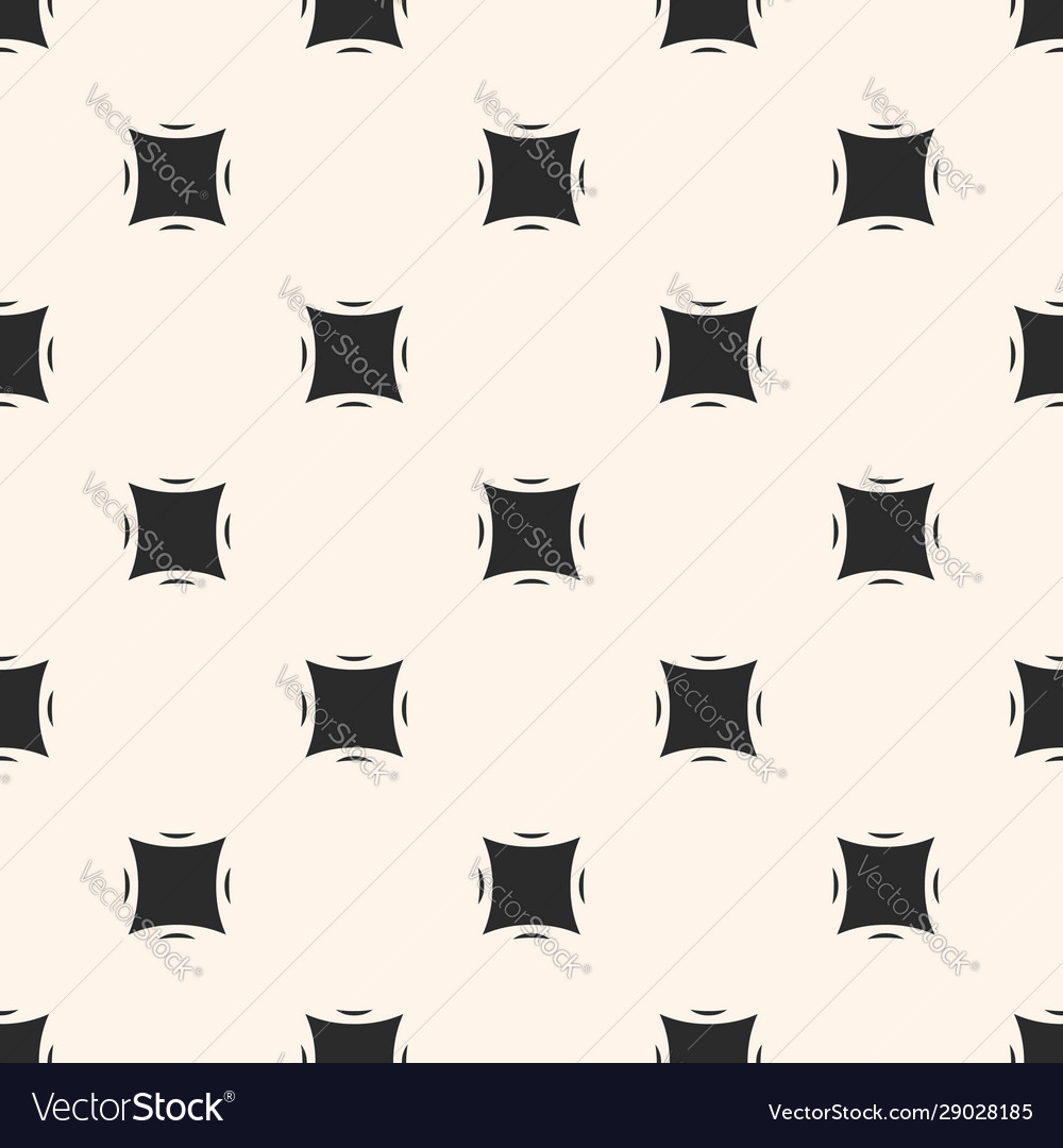 Minimalist pattern with smooth squares rounded vector image Minimalist pattern with smooth squares rounded