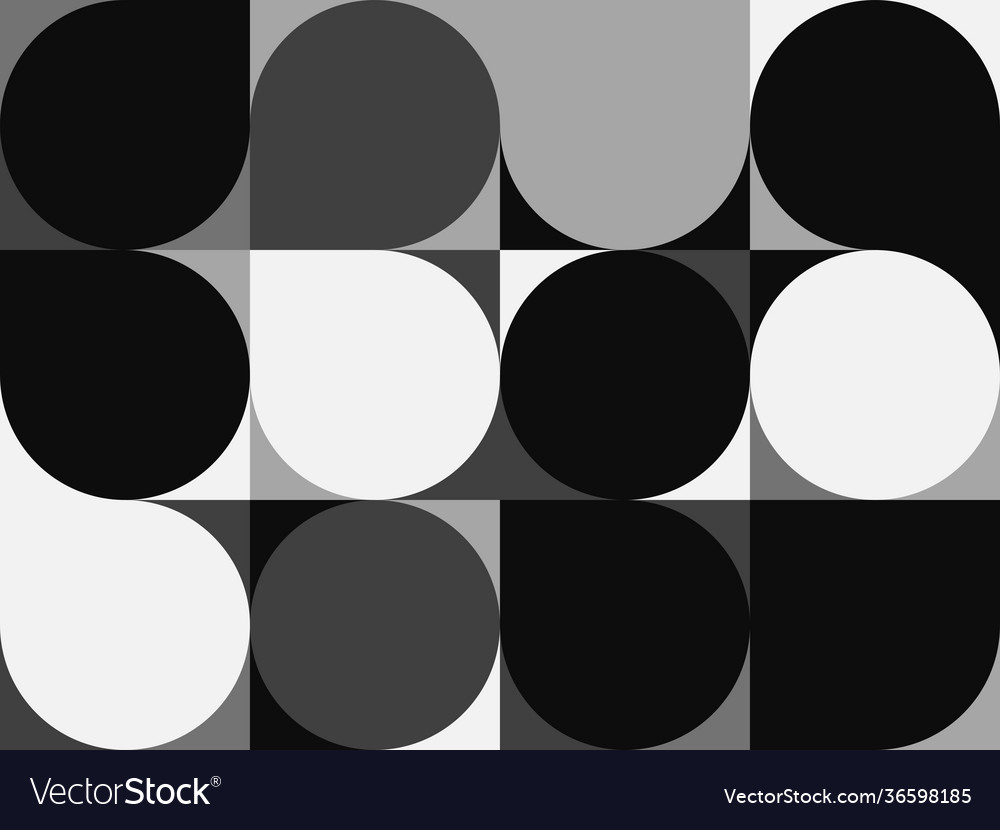 Monochrome abstract pattern design vector image Monochrome abstract pattern design