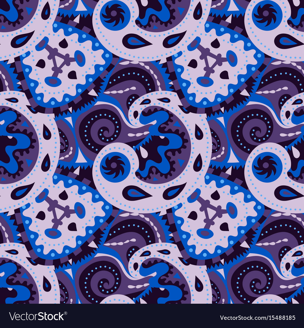 Seamless pattern with abstract ornaments