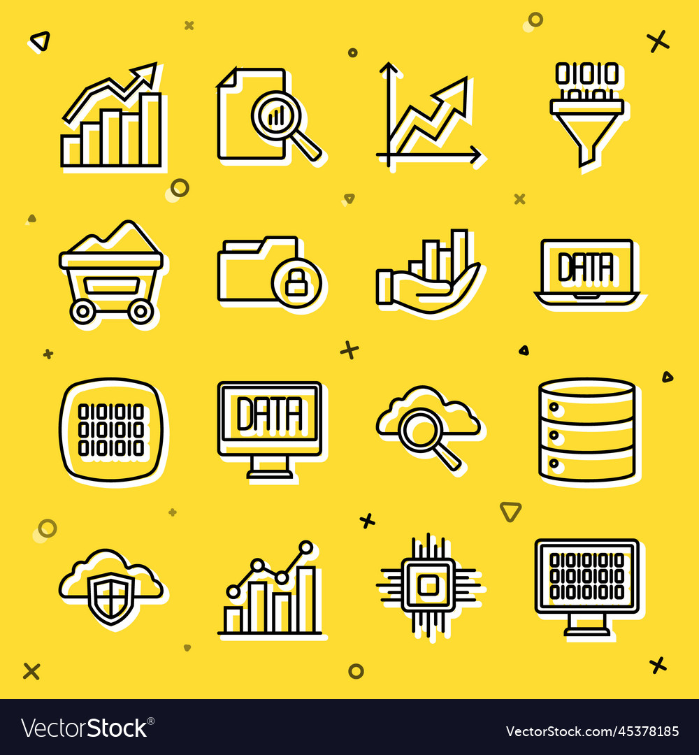 Zeile binärer Codeserver Datenanalyse vector image Zeile binärer Codeserver Datenanalyse