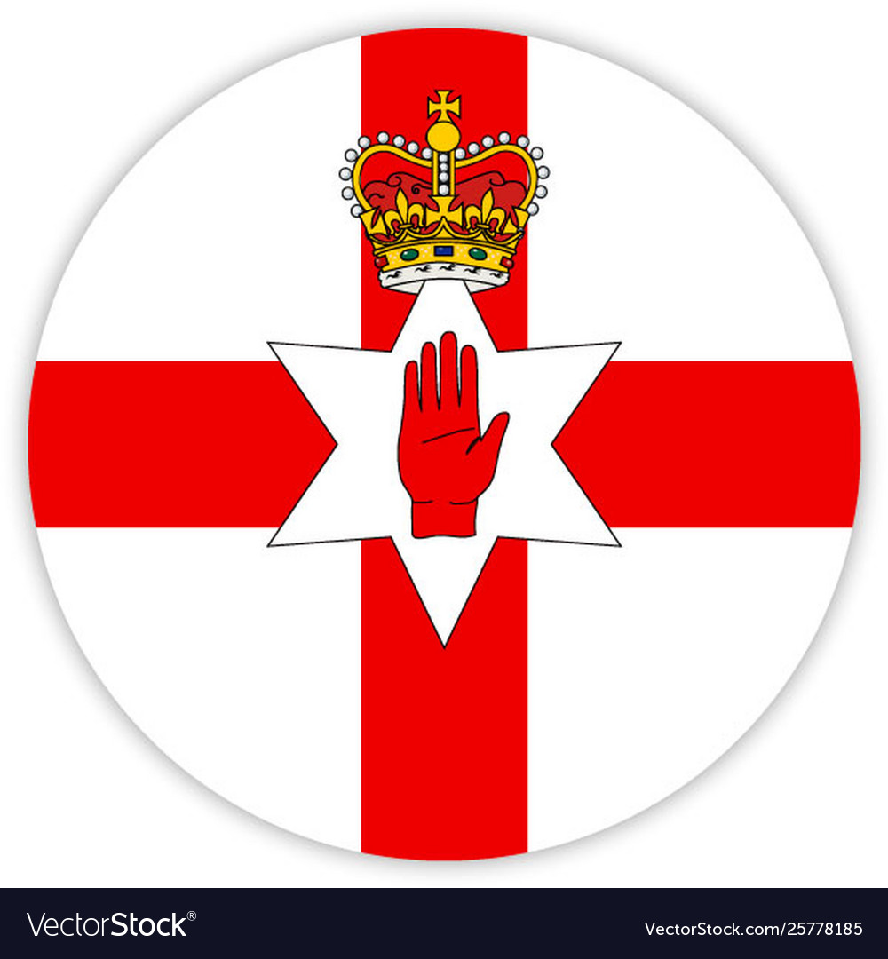 Simple round flag vector image Simple round flag