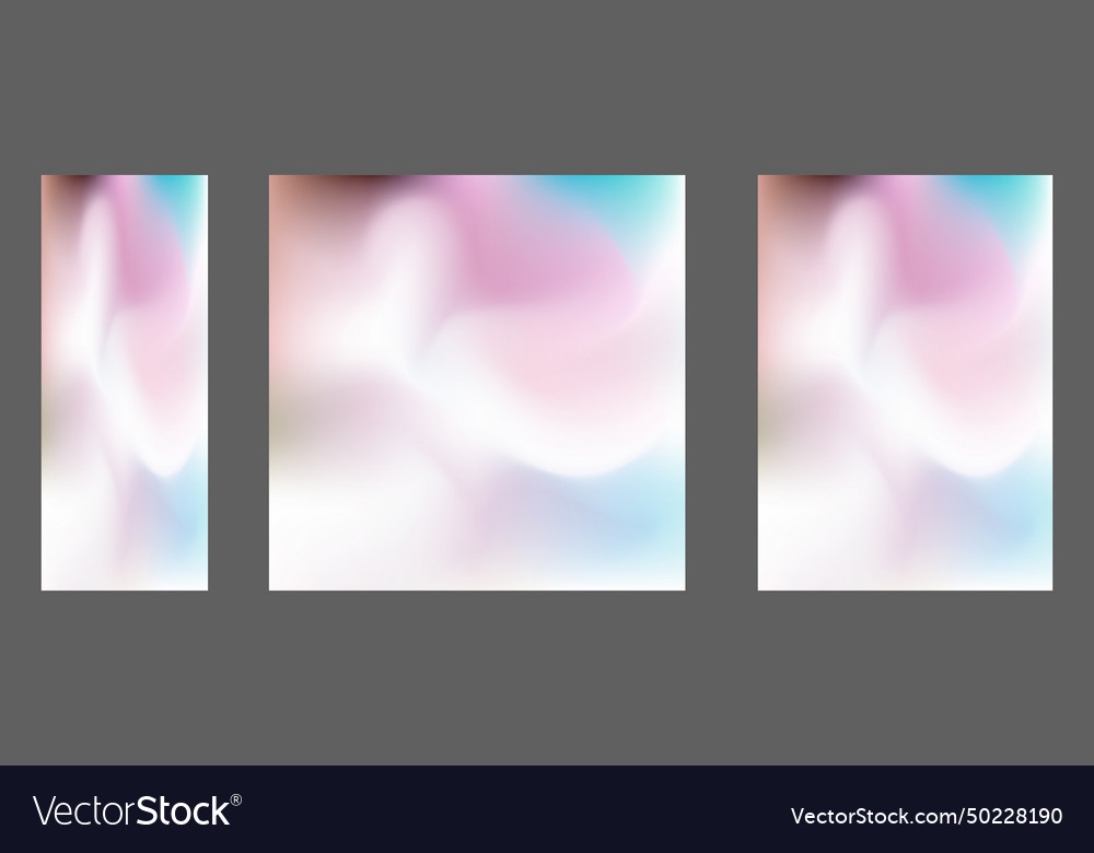 A set of templates with colorful background vector image A set of templates with colorful background