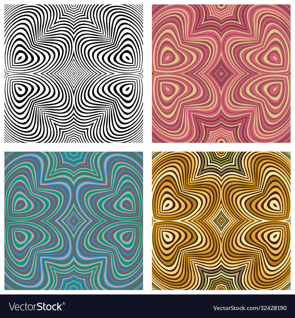 Abstract ornamental patterns set vector image Abstract ornamental patterns set
