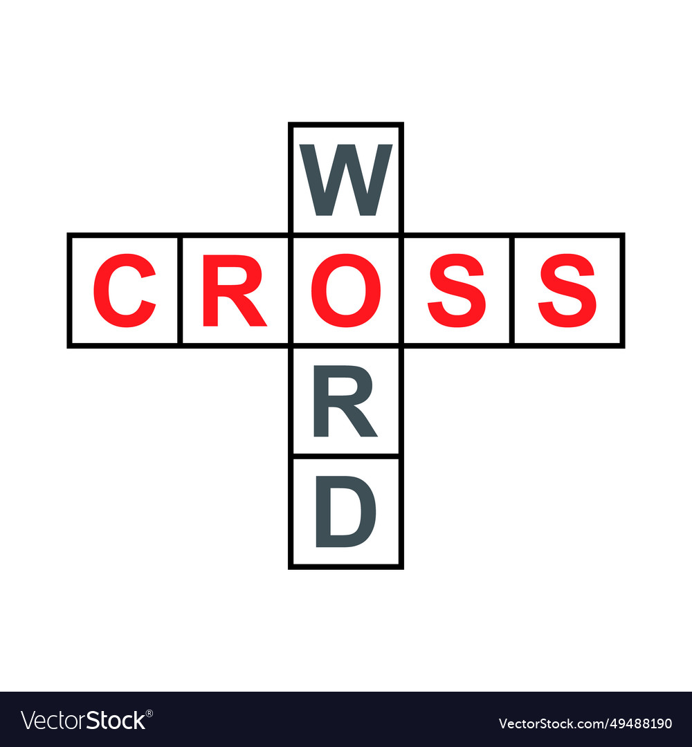 Crossword concept icon cross word graphic symbol