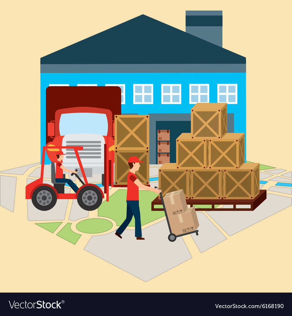 Delivery service Royalty Free Vector Image - VectorStock